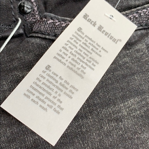 Rock Revival Metallic wrinkled Skinny Jeans 27 - Picture 8 of 8